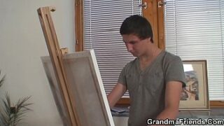 Jeune et garçon jeune